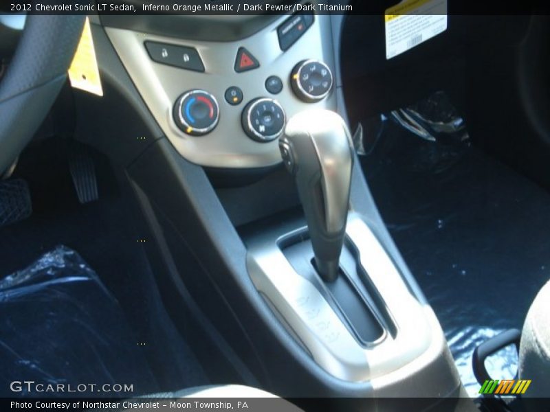 Inferno Orange Metallic / Dark Pewter/Dark Titanium 2012 Chevrolet Sonic LT Sedan
