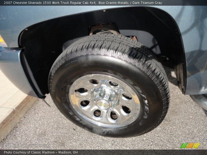 Blue Granite Metallic / Dark Titanium Gray 2007 Chevrolet Silverado 1500 Work Truck Regular Cab 4x4