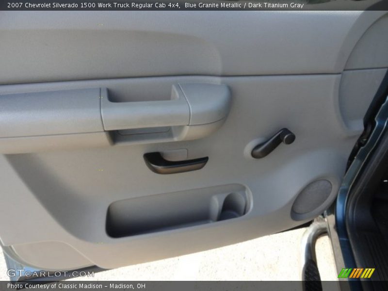 Blue Granite Metallic / Dark Titanium Gray 2007 Chevrolet Silverado 1500 Work Truck Regular Cab 4x4