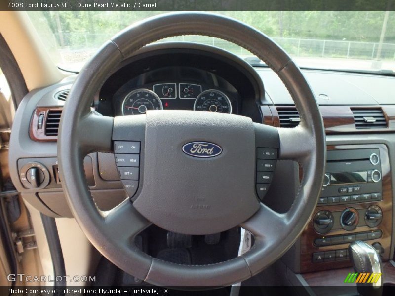 Dune Pearl Metallic / Camel 2008 Ford Taurus SEL