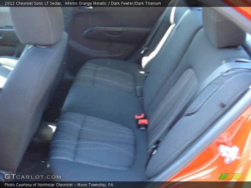 Inferno Orange Metallic / Dark Pewter/Dark Titanium 2012 Chevrolet Sonic LT Sedan