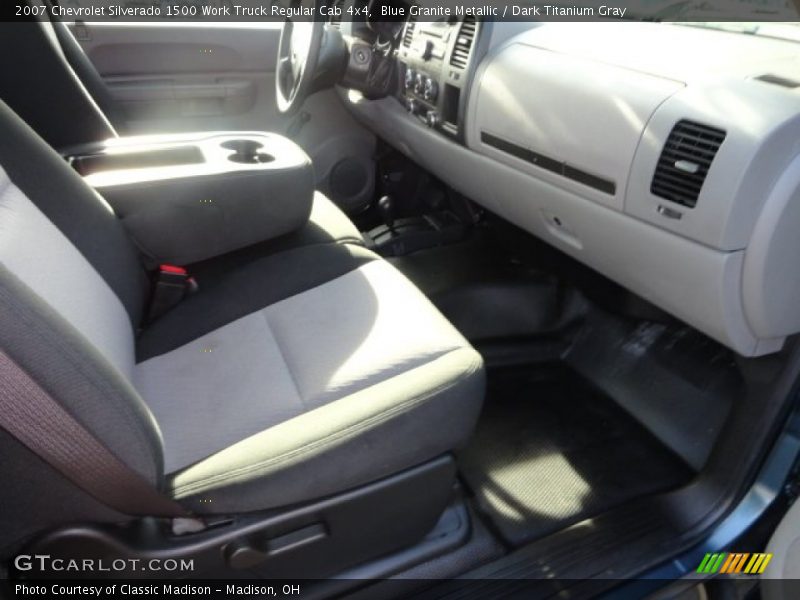 Blue Granite Metallic / Dark Titanium Gray 2007 Chevrolet Silverado 1500 Work Truck Regular Cab 4x4