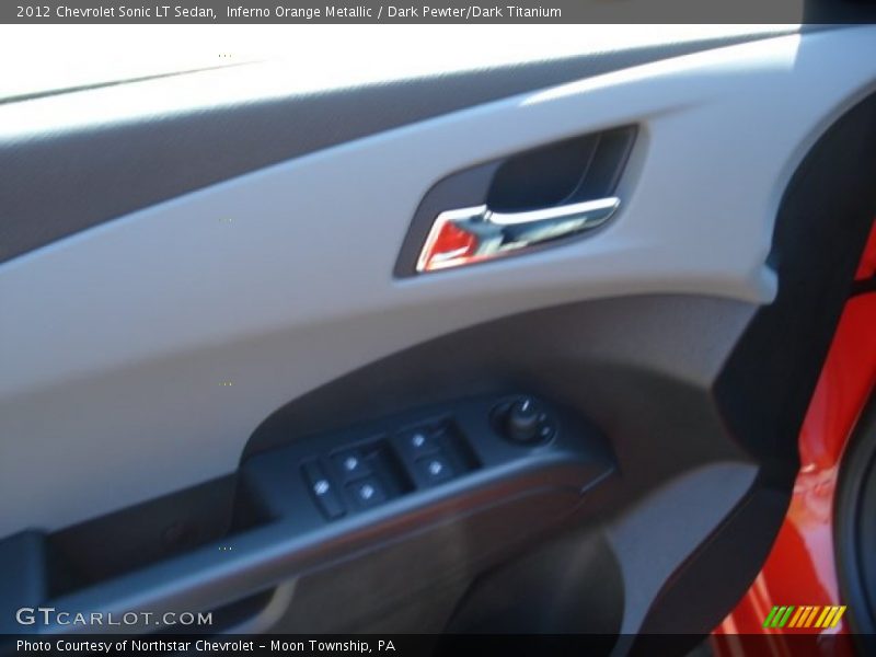 Inferno Orange Metallic / Dark Pewter/Dark Titanium 2012 Chevrolet Sonic LT Sedan