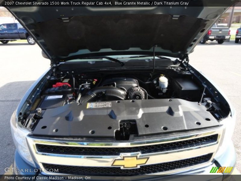 Blue Granite Metallic / Dark Titanium Gray 2007 Chevrolet Silverado 1500 Work Truck Regular Cab 4x4