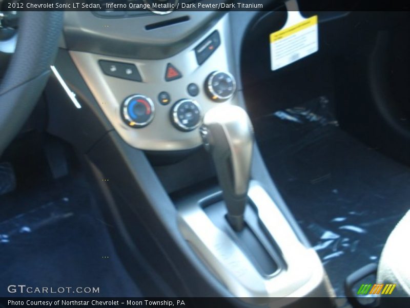 Inferno Orange Metallic / Dark Pewter/Dark Titanium 2012 Chevrolet Sonic LT Sedan