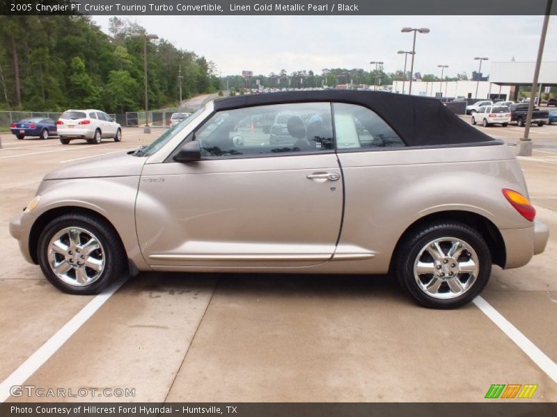 Linen Gold Metallic Pearl / Black 2005 Chrysler PT Cruiser Touring Turbo Convertible