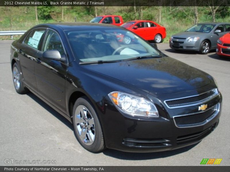 Black Granite Metallic / Titanium 2012 Chevrolet Malibu LS