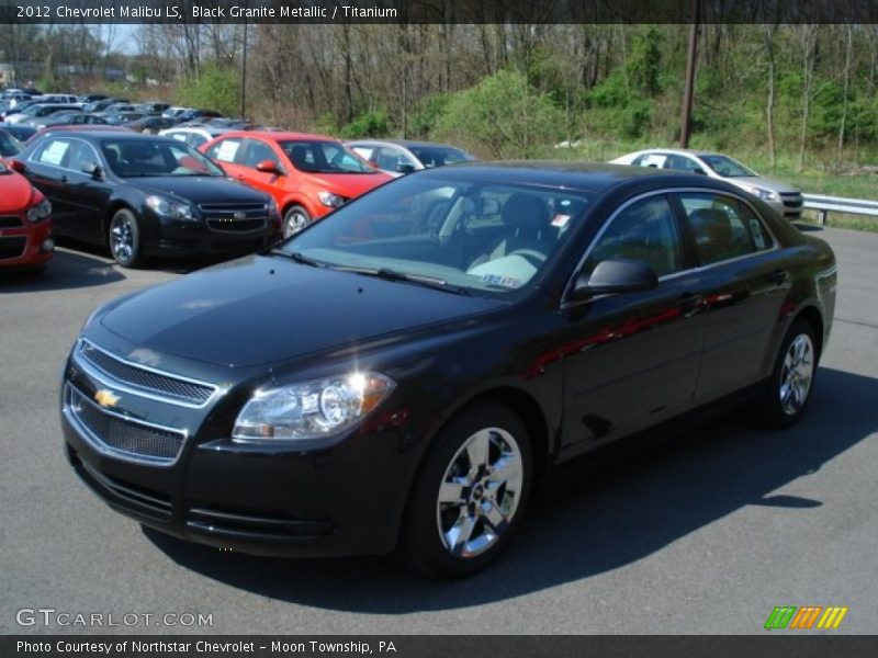 Black Granite Metallic / Titanium 2012 Chevrolet Malibu LS