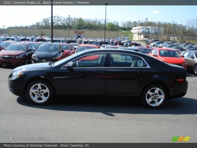 Black Granite Metallic / Titanium 2012 Chevrolet Malibu LS