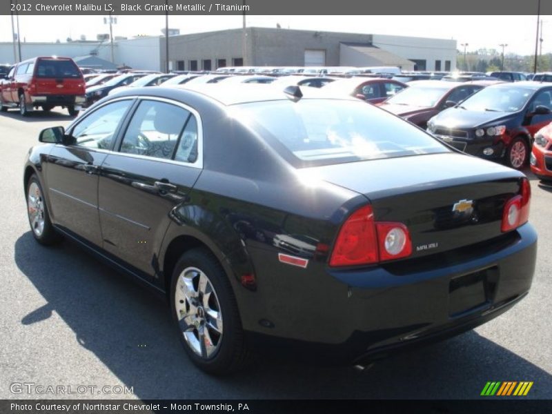 Black Granite Metallic / Titanium 2012 Chevrolet Malibu LS