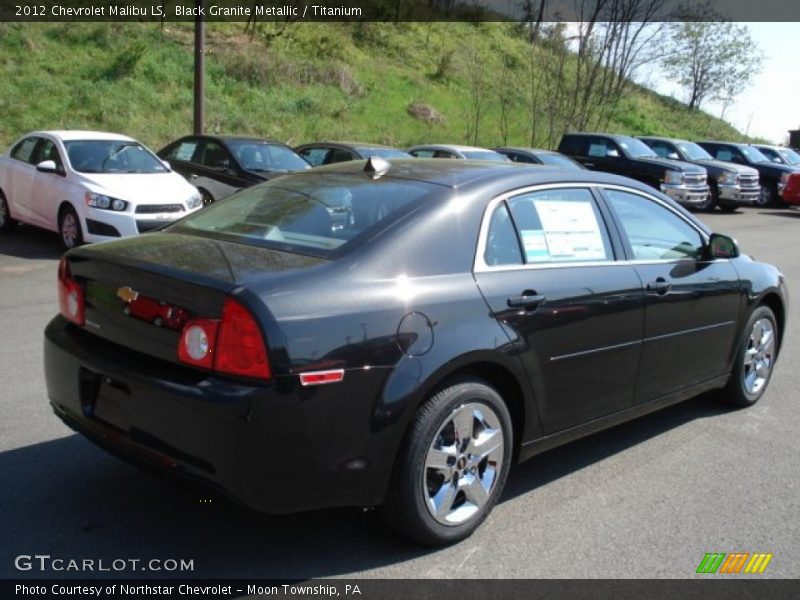 Black Granite Metallic / Titanium 2012 Chevrolet Malibu LS