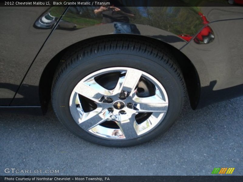 Black Granite Metallic / Titanium 2012 Chevrolet Malibu LS