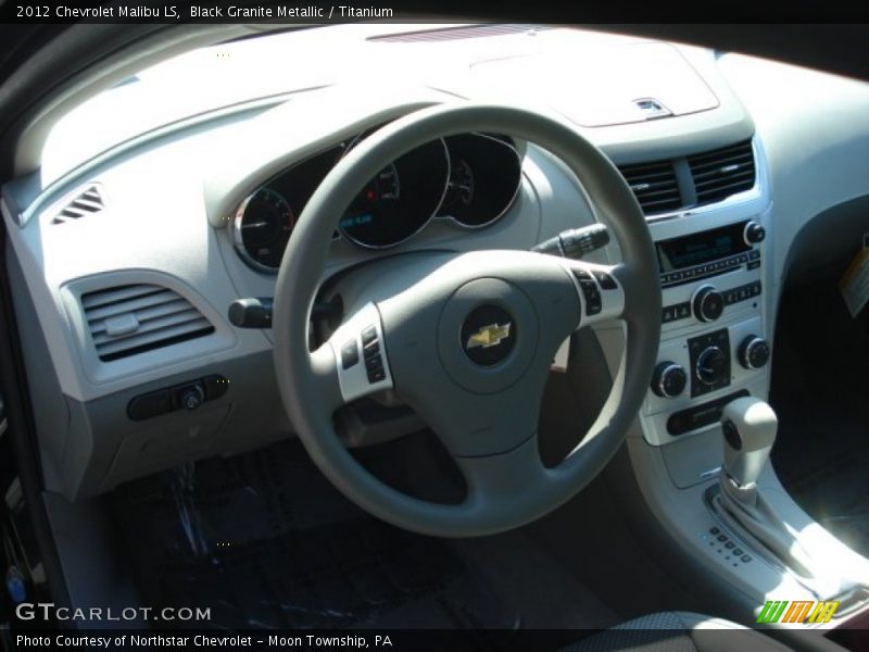 Black Granite Metallic / Titanium 2012 Chevrolet Malibu LS