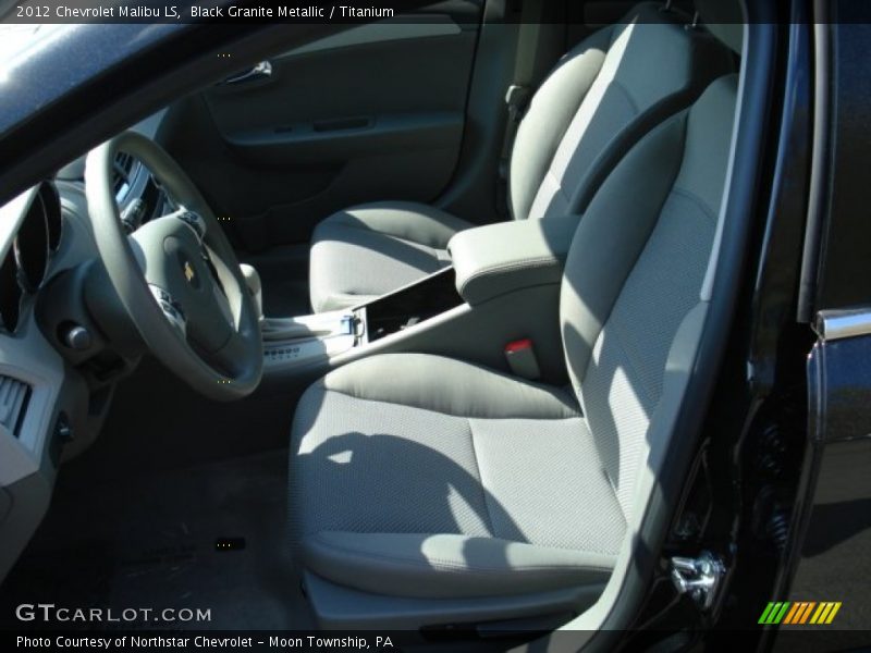 Black Granite Metallic / Titanium 2012 Chevrolet Malibu LS