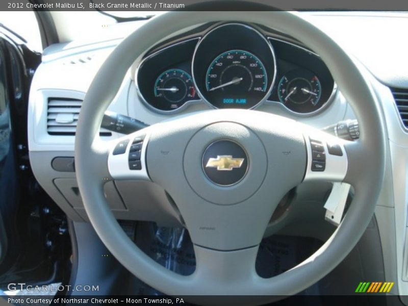 Black Granite Metallic / Titanium 2012 Chevrolet Malibu LS