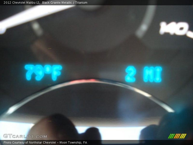 Black Granite Metallic / Titanium 2012 Chevrolet Malibu LS