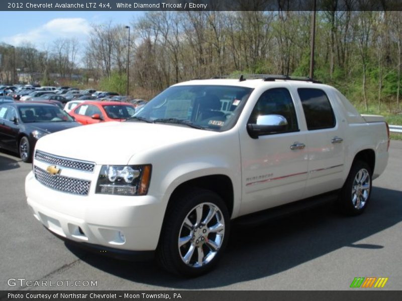 White Diamond Tricoat / Ebony 2012 Chevrolet Avalanche LTZ 4x4