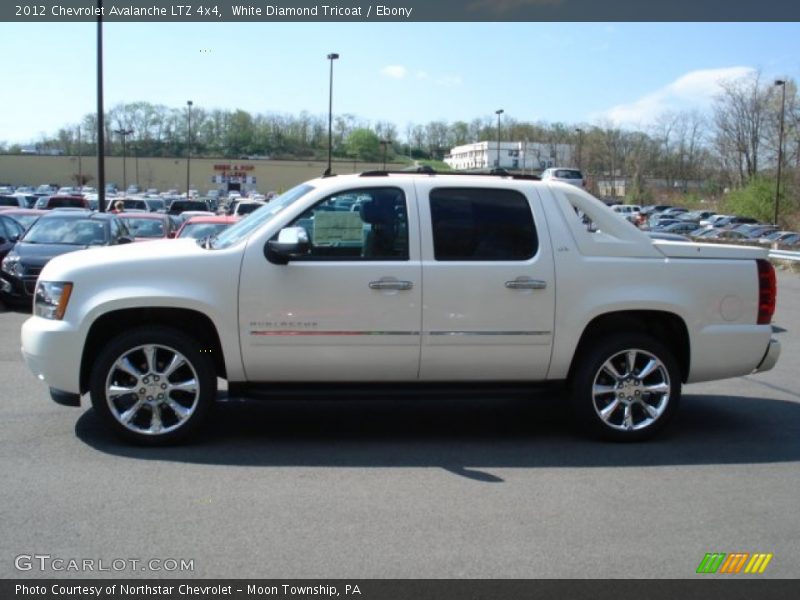 White Diamond Tricoat / Ebony 2012 Chevrolet Avalanche LTZ 4x4