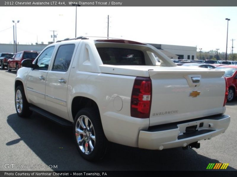 White Diamond Tricoat / Ebony 2012 Chevrolet Avalanche LTZ 4x4