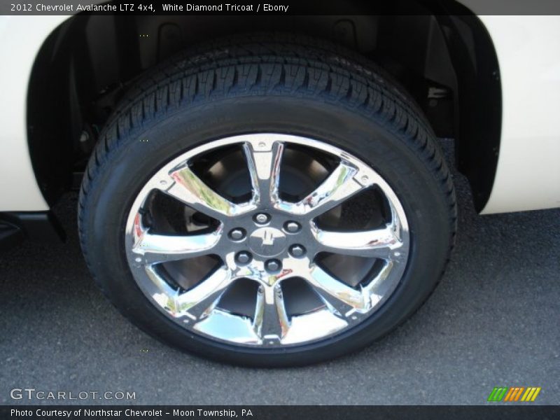 White Diamond Tricoat / Ebony 2012 Chevrolet Avalanche LTZ 4x4
