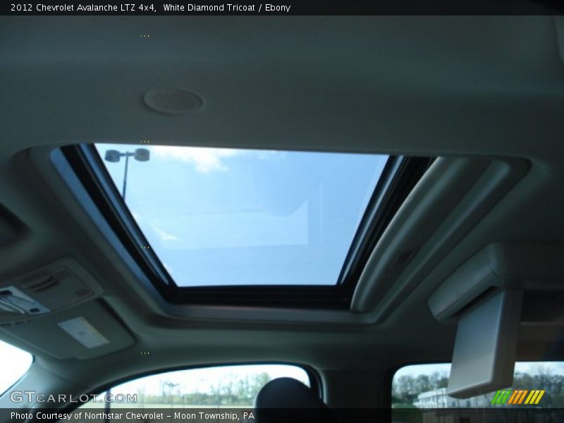 White Diamond Tricoat / Ebony 2012 Chevrolet Avalanche LTZ 4x4