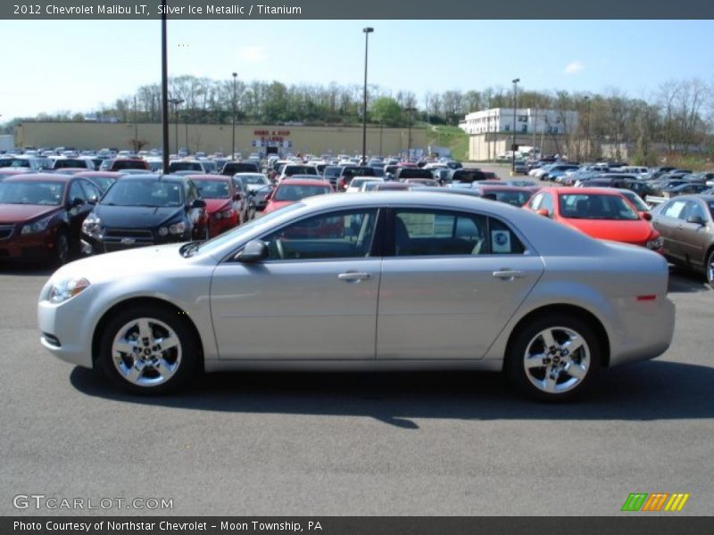Silver Ice Metallic / Titanium 2012 Chevrolet Malibu LT