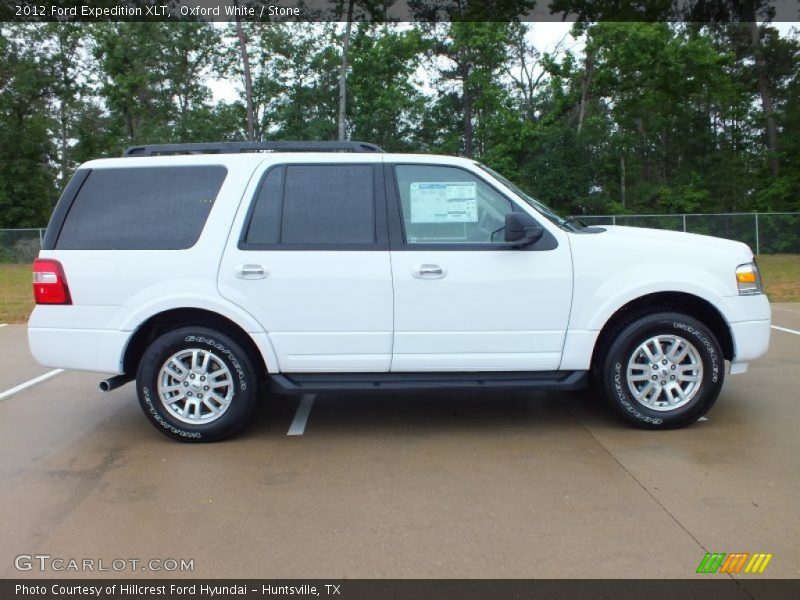 Oxford White / Stone 2012 Ford Expedition XLT