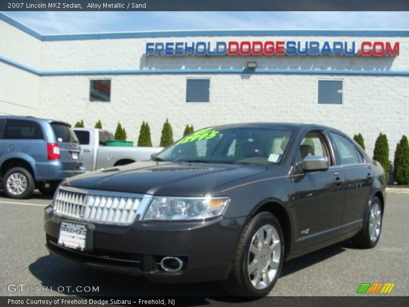 Alloy Metallic / Sand 2007 Lincoln MKZ Sedan