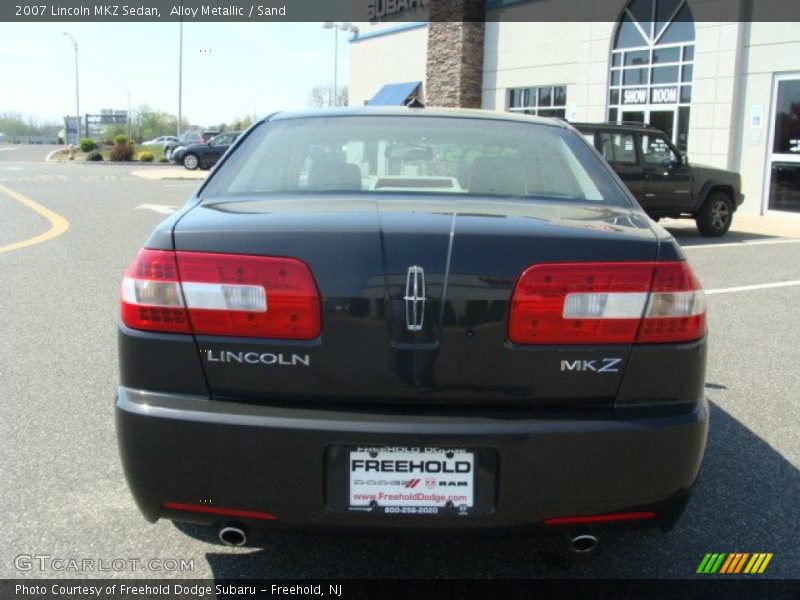 Alloy Metallic / Sand 2007 Lincoln MKZ Sedan