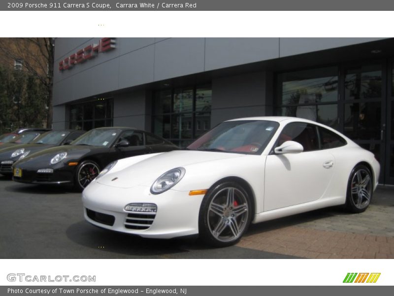 Carrara White / Carrera Red 2009 Porsche 911 Carrera S Coupe