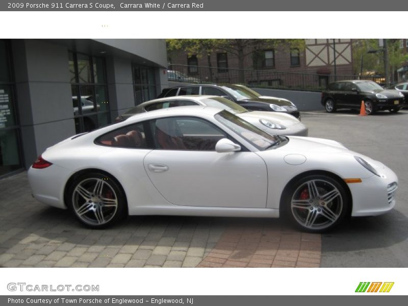 Carrara White / Carrera Red 2009 Porsche 911 Carrera S Coupe