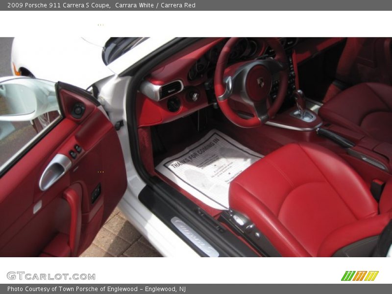 Carrara White / Carrera Red 2009 Porsche 911 Carrera S Coupe