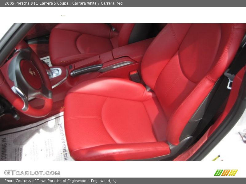 Carrara White / Carrera Red 2009 Porsche 911 Carrera S Coupe