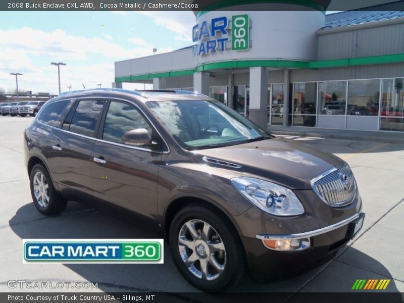 Cocoa Metallic / Cashmere/Cocoa 2008 Buick Enclave CXL AWD