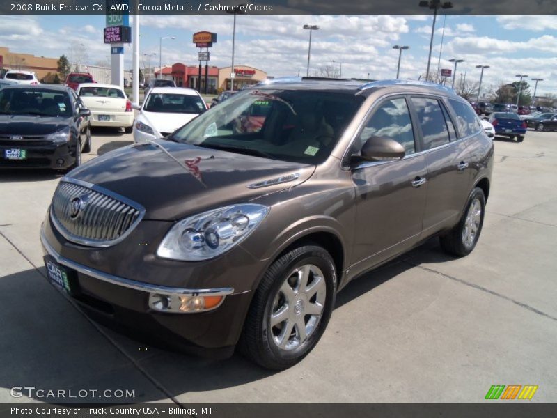 Cocoa Metallic / Cashmere/Cocoa 2008 Buick Enclave CXL AWD