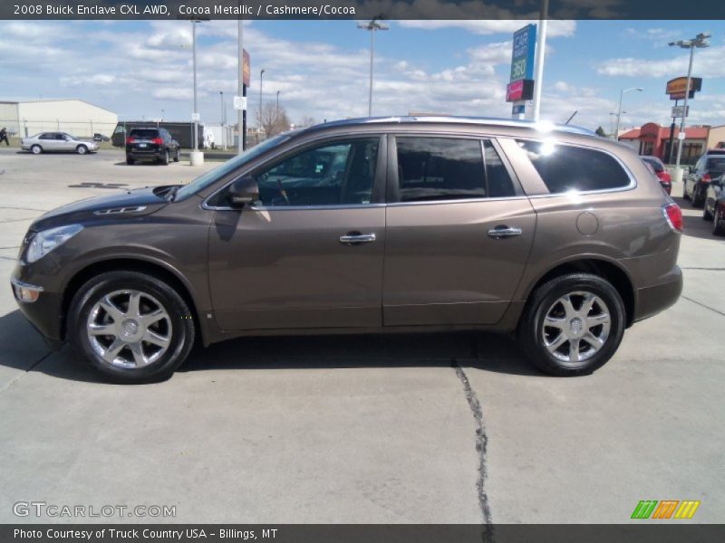 Cocoa Metallic / Cashmere/Cocoa 2008 Buick Enclave CXL AWD