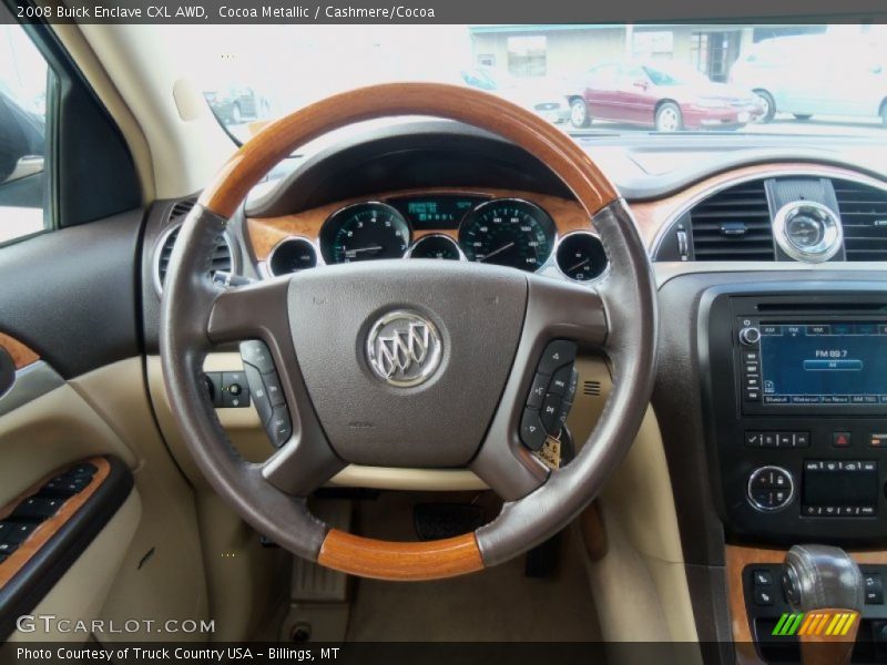 Cocoa Metallic / Cashmere/Cocoa 2008 Buick Enclave CXL AWD