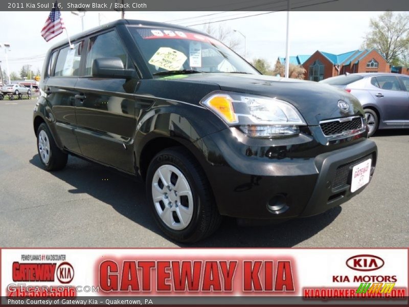 Shadow Black / Black Cloth 2011 Kia Soul 1.6