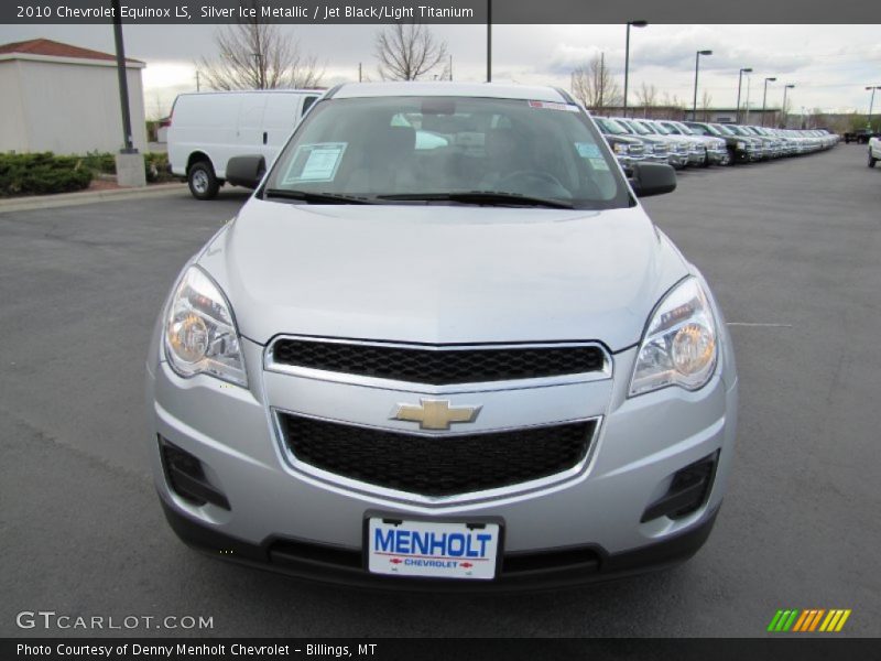 Silver Ice Metallic / Jet Black/Light Titanium 2010 Chevrolet Equinox LS