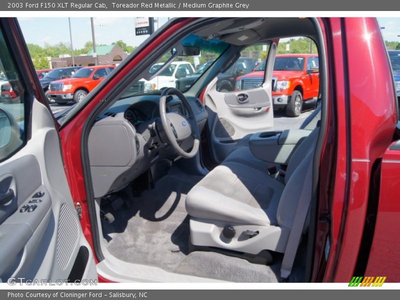  2003 F150 XLT Regular Cab Medium Graphite Grey Interior