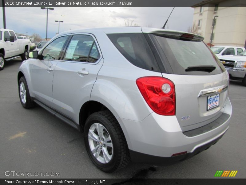 Silver Ice Metallic / Jet Black/Light Titanium 2010 Chevrolet Equinox LS