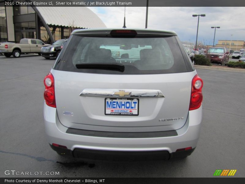 Silver Ice Metallic / Jet Black/Light Titanium 2010 Chevrolet Equinox LS