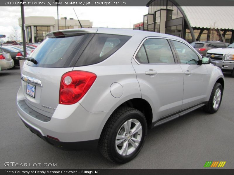 Silver Ice Metallic / Jet Black/Light Titanium 2010 Chevrolet Equinox LS