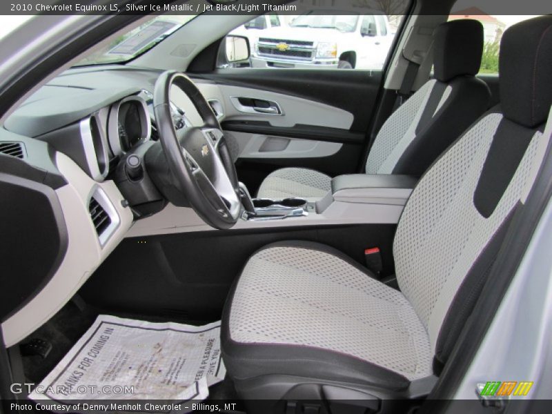 Silver Ice Metallic / Jet Black/Light Titanium 2010 Chevrolet Equinox LS