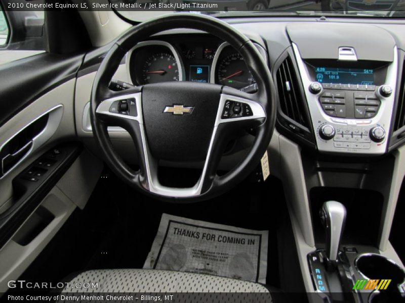 Silver Ice Metallic / Jet Black/Light Titanium 2010 Chevrolet Equinox LS