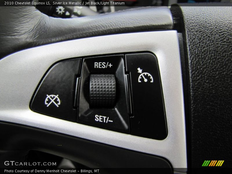 Silver Ice Metallic / Jet Black/Light Titanium 2010 Chevrolet Equinox LS