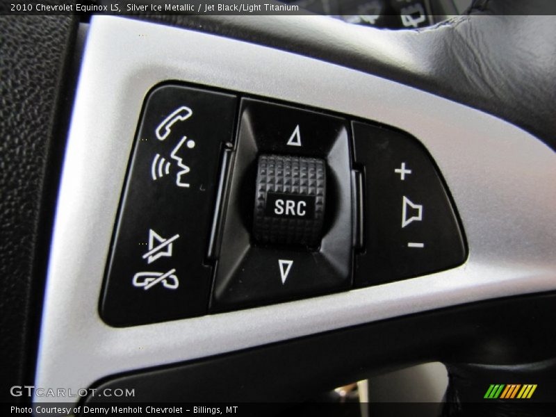 Silver Ice Metallic / Jet Black/Light Titanium 2010 Chevrolet Equinox LS