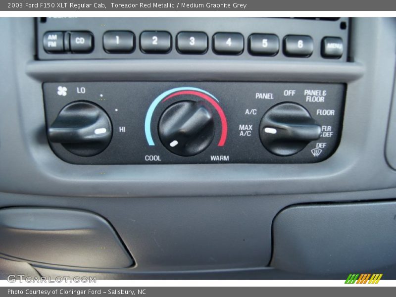 Controls of 2003 F150 XLT Regular Cab