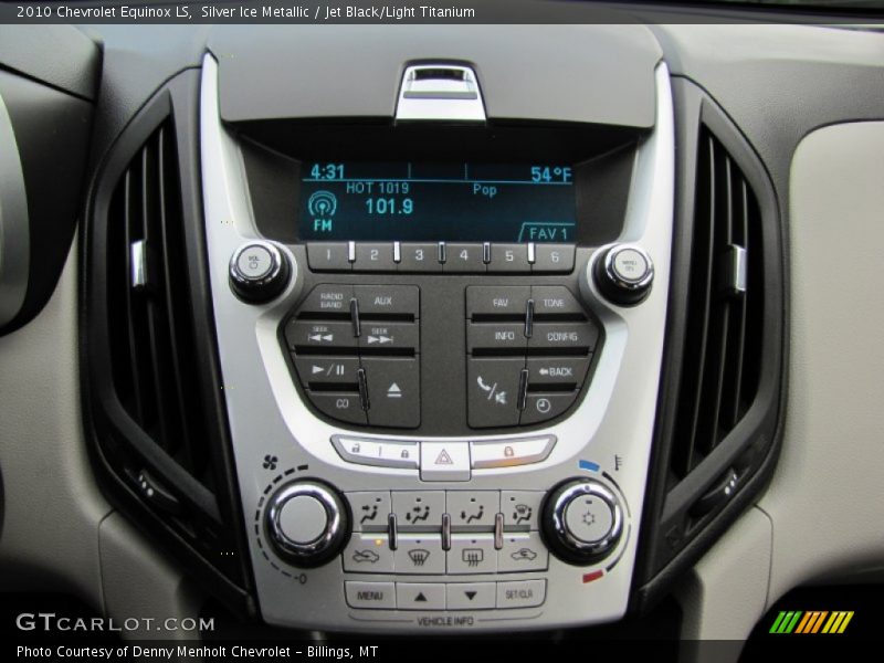 Silver Ice Metallic / Jet Black/Light Titanium 2010 Chevrolet Equinox LS