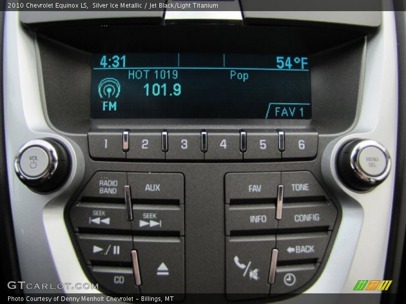 Silver Ice Metallic / Jet Black/Light Titanium 2010 Chevrolet Equinox LS